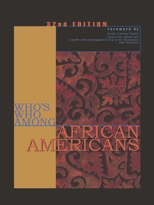 cover image of Who's Who Among African Americans